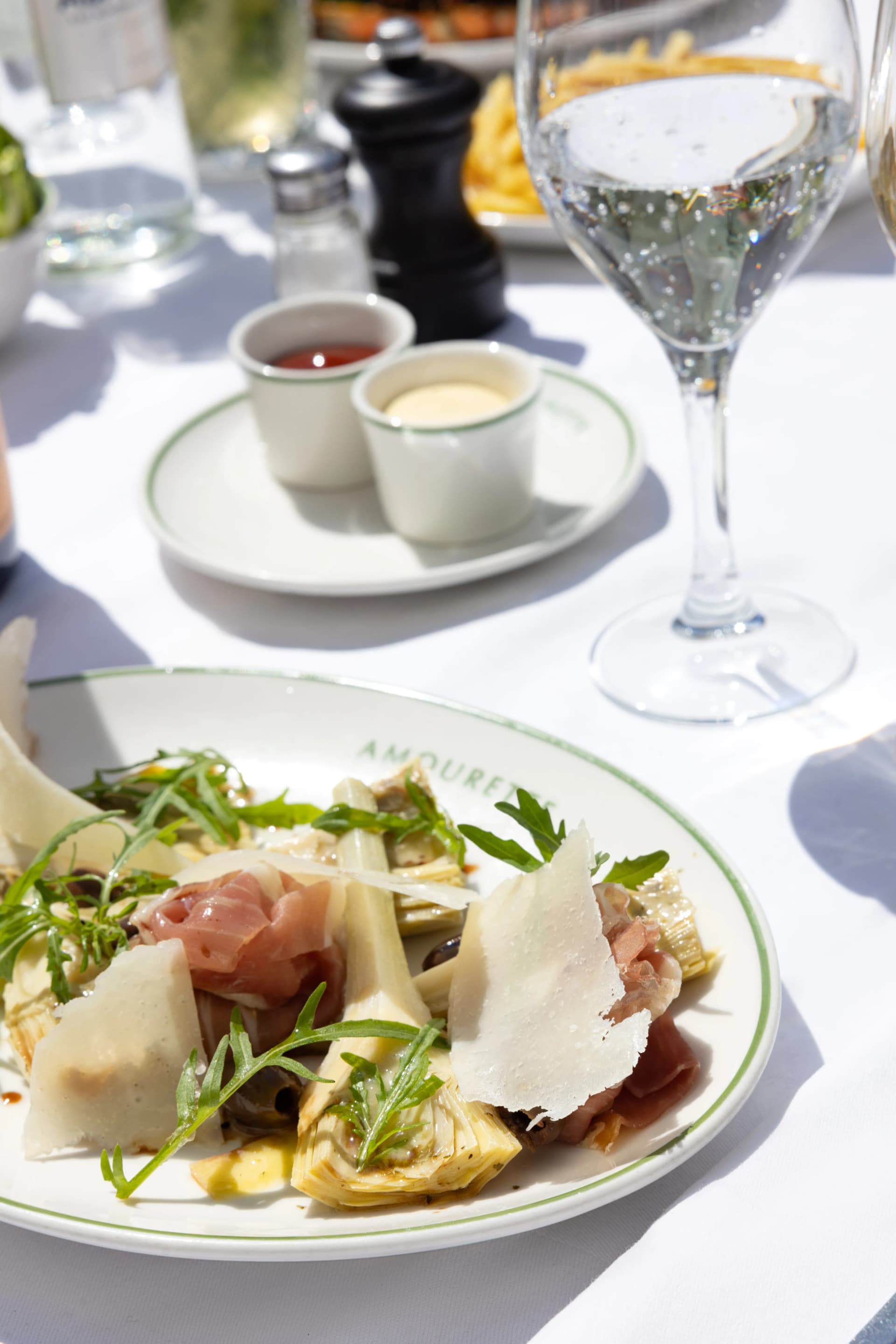 Jambon artichaut et copeaux de parmesan Amourette